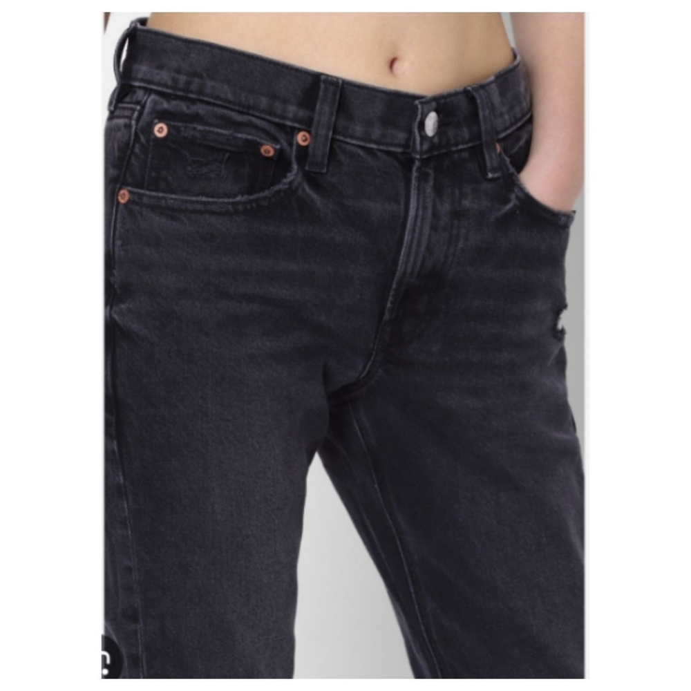 American Eagle Outfitters Black Distress Jeans